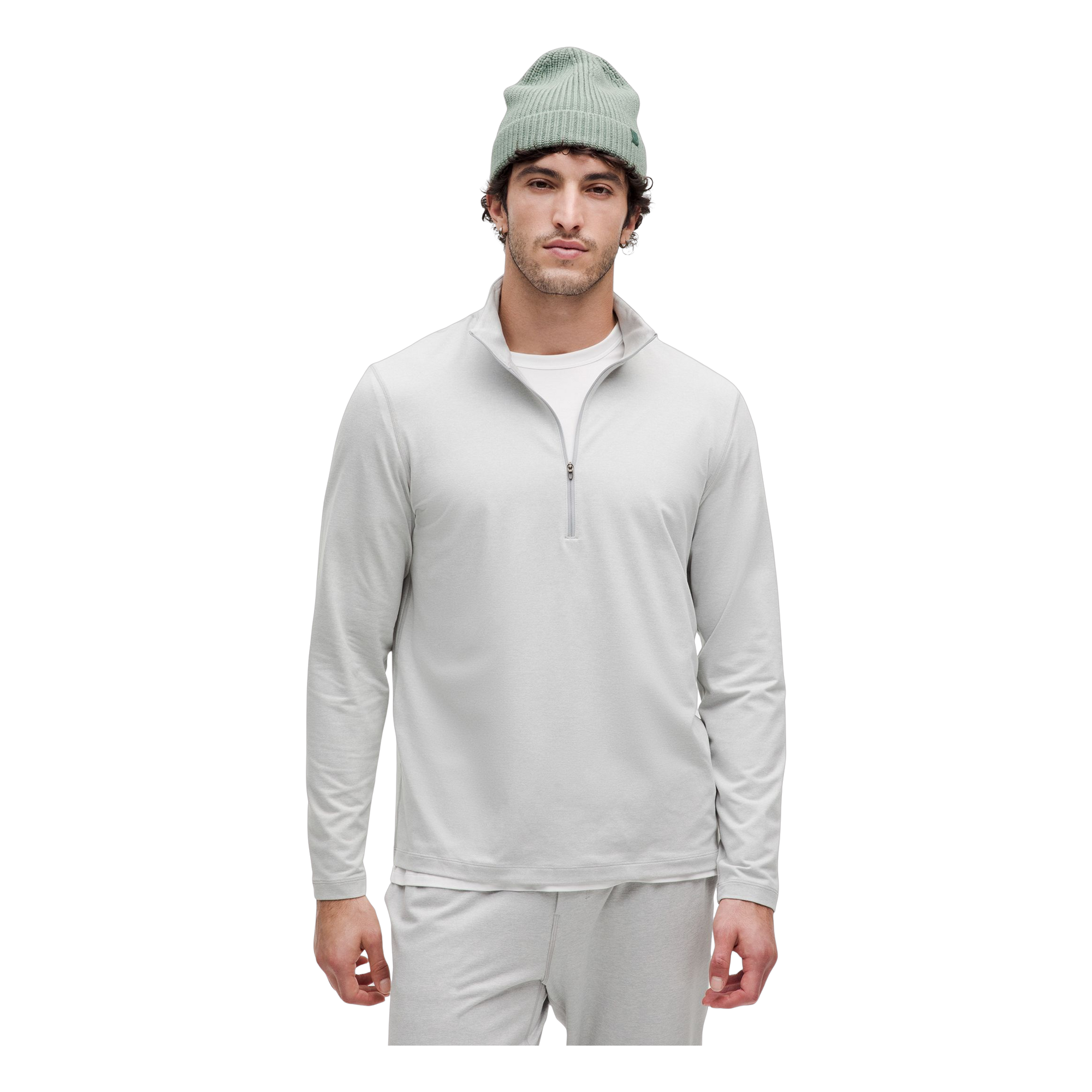 jerseyhalfzip.HeatheredVapor